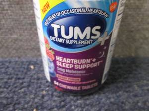 lot 329 image: 4- 54 ct Tums Heartburn Sleep Suppo...