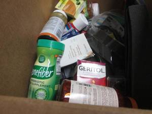 lot 334 image: Box of OTC Overstocks...