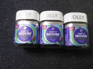 lot 363 image: 3- 30 ct Olly Keep It Movin...