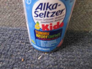lot 394 image: 5- 28 ct Alka Seltzer Kids Tummy Re...