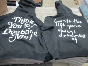 lot 406 image: 2 Small Gym Wolf Unisex Black Hoode...