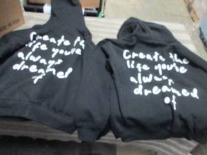 lot 407 image: 2 Medium Gym Wolf Unisex Black Hood...