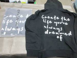 lot 409 image: 2 Large Gym Wolf Unisex Black Hoode...