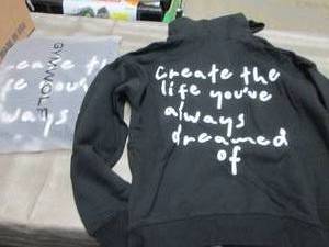 lot 412 image: 2 Large Gym Wolf Unisex Black Hoode...