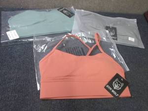 lot 425 image: 3 Medium Gym Wolf Sports Bras...