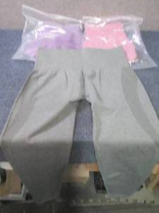 lot 447 image: 3 Large Gym Wolf Ladies High Waiste...