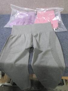 lot 448 image: 3 Large Gym Wolf Ladies High Waiste...