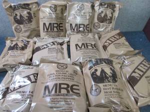 lot 465 image: Sealed Case of 12 MREs Meal Ready ...