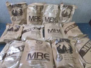lot 468 image: Sealed Case of 12 MREs Meal Ready ...