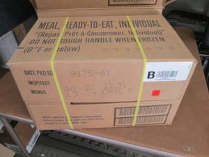 lot 469 image: Sealed Case of 12 MREs Meal Ready ...
