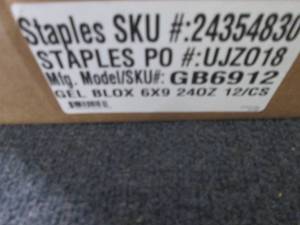 lot 500 image: Gel Blox Cold Pack, 24 oz., 6 x 9...