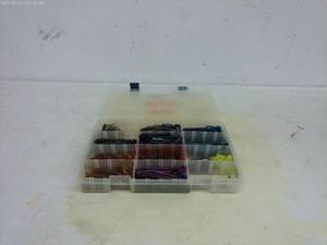lot 46 image: Assortment of Fishing Plastics in Durable Storage Box