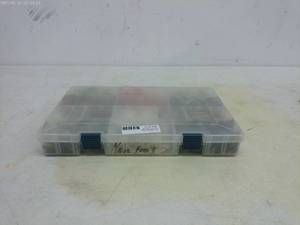 lot 58 image: Assortment of Hair Jigs in Plastic Tackle Box