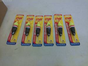 lot 117 image: Assortment of 6 Unopened Ice Fishing Bobbers - Thill Brand