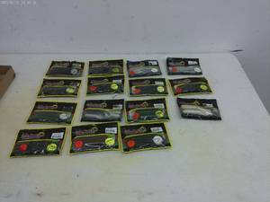 lot 124 image: Group of 15 Lake Fork Brand Packaged Fishing Plastics - Various Colors and Shapes