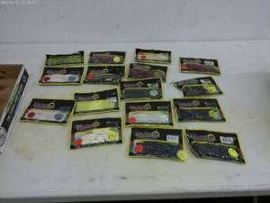 lot 127 image: Assortment of 15 Lake Fork Brand Fishing Plastics - Various Colors and Styles
