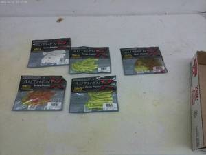 lot 137 image: Group of 5 Unopened AUTHENTX Series Plastics Fishing Lures