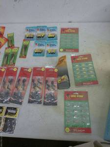 lot 182 image: Assortment of Ice Fishing Lures and Plastics - 24 Pieces