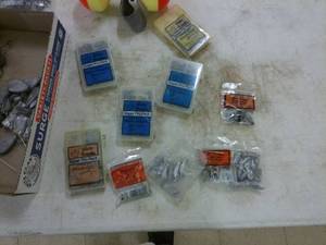 lot 185 image: Assortment of Fishing Gear and Accessories - Including Weights and Lures