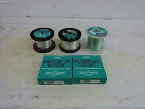 lot 227 image: Collection of 3 Spools of DuPont Magna Thin Crystal Clear Fishing Line