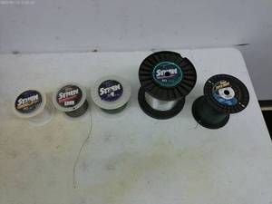 lot 230 image: Collection of 5 Sten Fishing Line Spools - Various Weights and Types