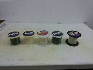 lot 233 image: Collection of 5 Stren Fishing Line Spools - 2400 Yards Each