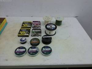 lot 237 image: Collection of Fishing Line Spools and Braids - Assorted Brands