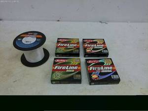 lot 238 image: Lot of 4 Berkley FireLine Original Braided Fishing Lines with Spool