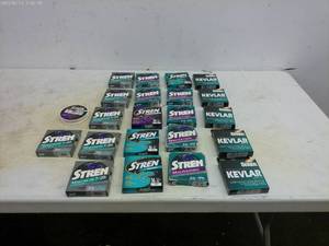 lot 240 image: Collection of 22 Assorted Stren Fishing Lines and Kevlar Line