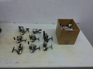 lot 250 image: Collection of 8 Fishing Reel Sets with Spare Parts