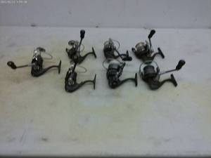 lot 255 image: Collection of 8 Used Fishing Reel Spinners - Various Models