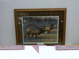 lot 286 image: Set of 3 Framed Wildlife Art Prints by Greg McGowan and Cynthia Fisher