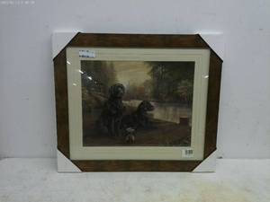 lot 287 image: Framed Artwork of Labrador Retrievers by Ryan Mannion
