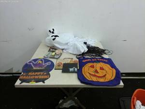 lot 290 image: Halloween Decoration Collection - Ghosts, Signs, and More
