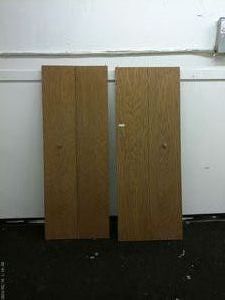 lot 418 image: Pair of Wooden Doors