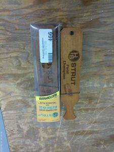 lot 466 image: 2x H.S. Strut Field Champion Wooden Turkey Call With Original Packaging