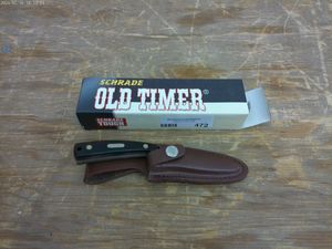 lot 472 image: Schrade Old Timer Knife with Leather Sheath