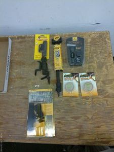 lot 542 image: Hunting Accessories Lot - Includes Tree Belt, Shooters Stick, Scent Wafers, and More