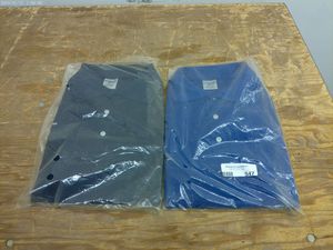 lot 547 image: Set of 2 Brand New Swingster Polo Shirts in XXL (Black and Blue)