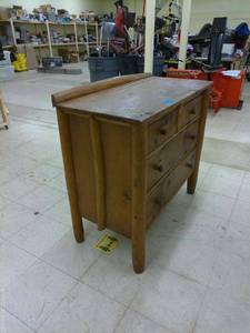 lot 395 image: Rustic Wooden Dresser