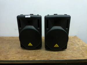 lot 677 image: Pair of Behringer B212XL 12-Inch PA Speakers