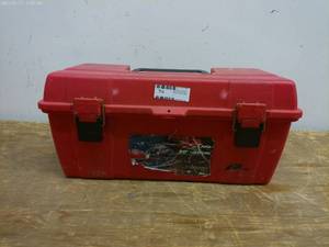 lot 716 image: Used 20-Inch Red Toolbox with Removable Tray