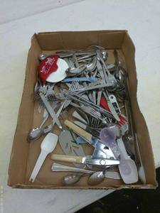 lot 303 image: Mixed Lot of Silverware and Kitchen Utensils