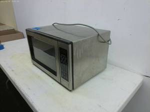 lot 341 image: Used Stainless Steel Microwave Oven with Turntable