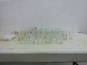 lot 345 image: Collection of 43 Assorted Shot Glasses and Beakers