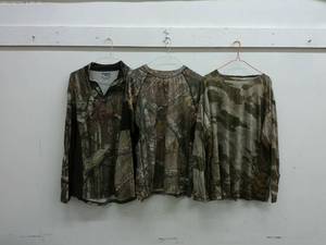lot 574 image: Lot of 3 Camouflage Long Sleeve Shirts, Size L and UG