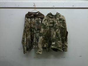 lot 586 image: Set of 2 Cabelas Camouflage Hooded Sweatshirts - Size 3XL