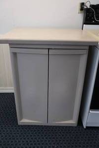 lot 77 image: Sterilite Portable Plastic Storage Counter Cabinet