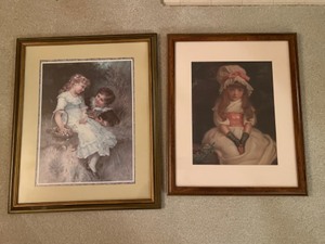 lot 171 image: Vintage Victorian Wall DeCor Framed Art...