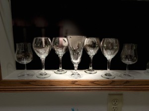 lot 200 image: Crystal Stemware, Cut-Glass Stemware Vase